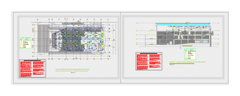Air Conditioning – Theatre DWG Block for AutoCAD