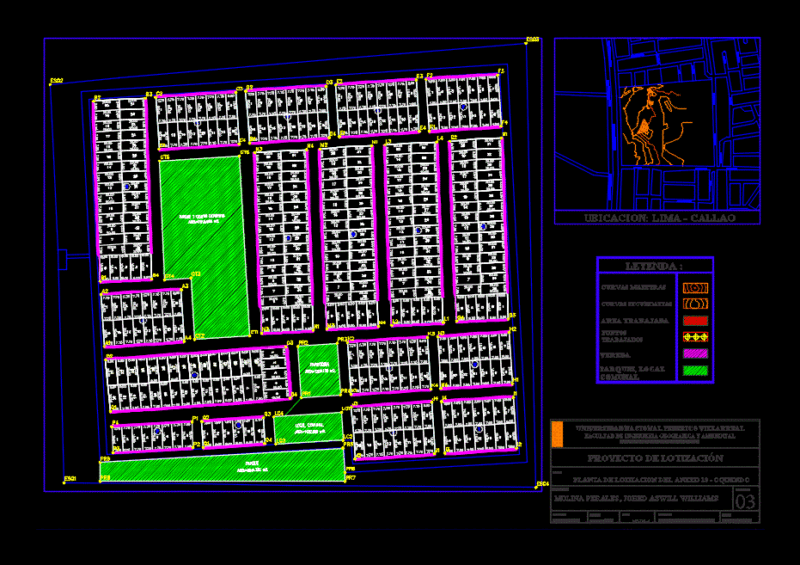 Allotment Oquendo DWG Block for AutoCAD