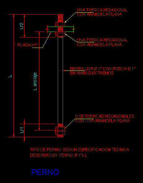 Anchor Bolt Steel Structures DWG Block for AutoCAD • Designs CAD