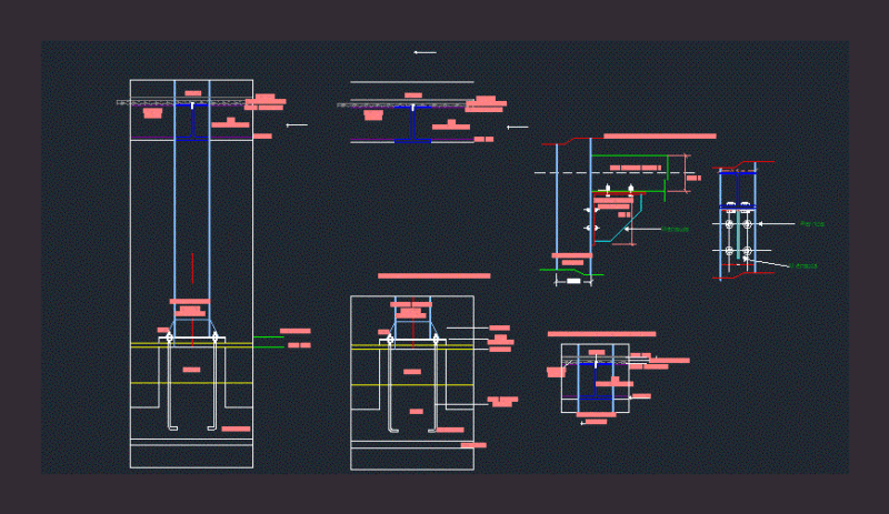 Anchorage Details DWG Detail for AutoCAD