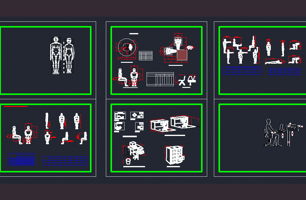 Anthropometry And Ergonomics DWG Block for AutoCAD • Designs CAD