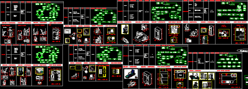 Anthropometry Of Bungalows DWG Full Project for AutoCAD