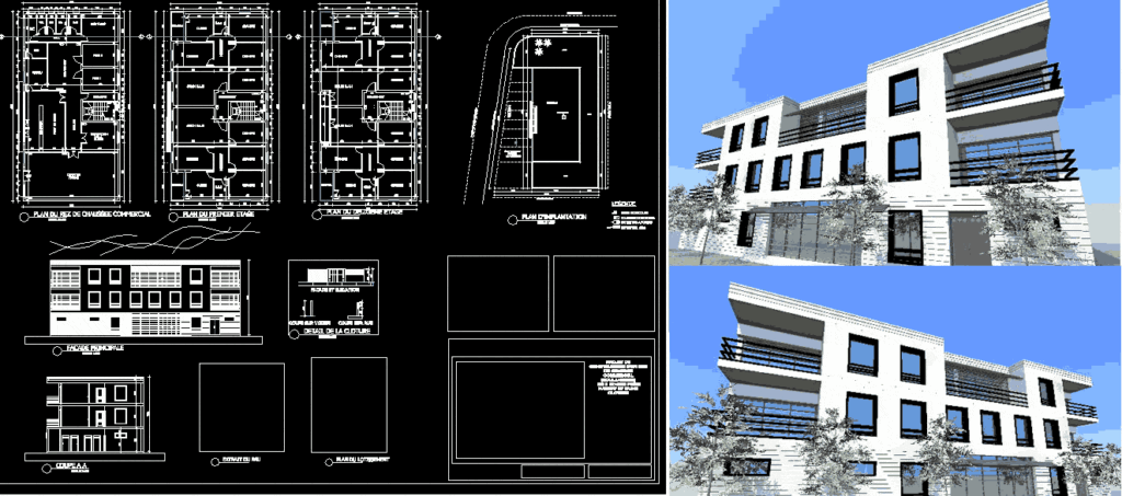 Apparts DWG Block for AutoCAD
