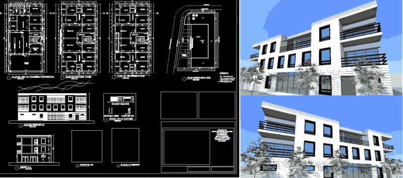 Apparts DWG Block for AutoCAD