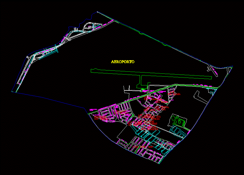 Aracaju – Bairro Airport DWG Block for AutoCAD
