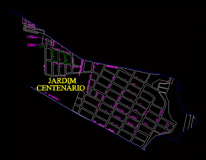 Aracaju – Bairro Jardim CentenÁRio DWG Block for AutoCAD
