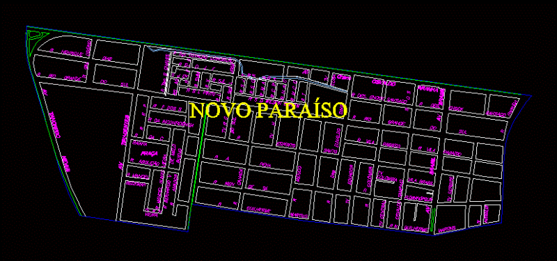 Aracaju – Bairro Novo Paraiso DWG Block for AutoCAD