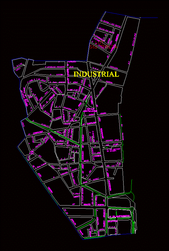Aracaju – Industrial District DWG Block for AutoCAD