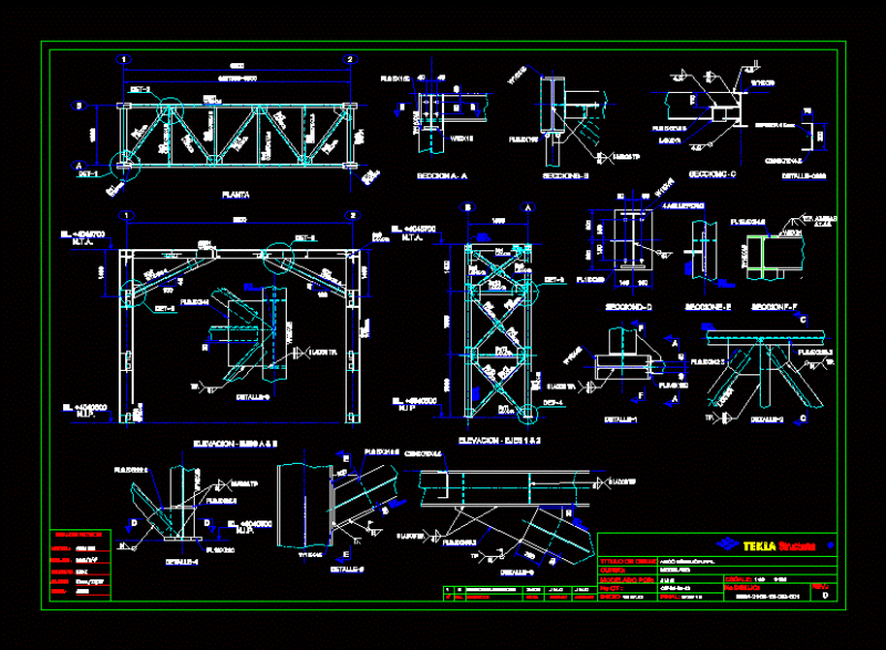 Arc – Crosslinked – Structural Steel DWG Detail for AutoCAD