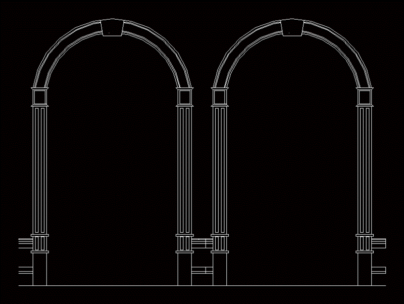 Arc DWG Block for AutoCAD