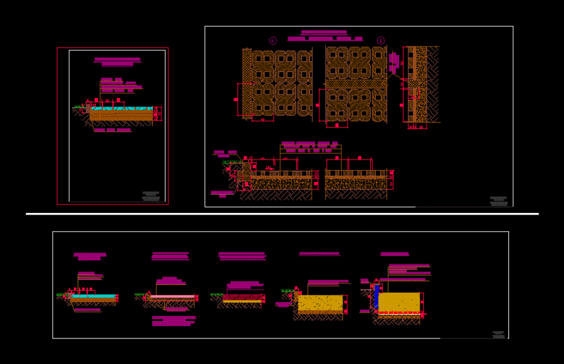 Architectural Details – Paving DWG Detail for AutoCAD