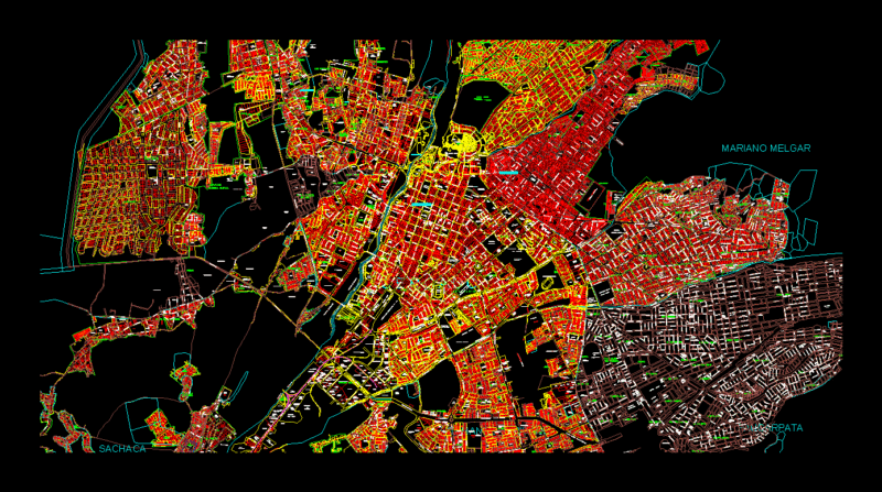 Arequipa Cadastre 2004 DWG Block for AutoCAD