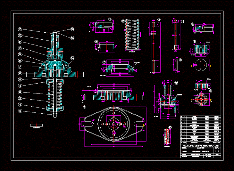 Assembly And Parts DWG Block for AutoCAD