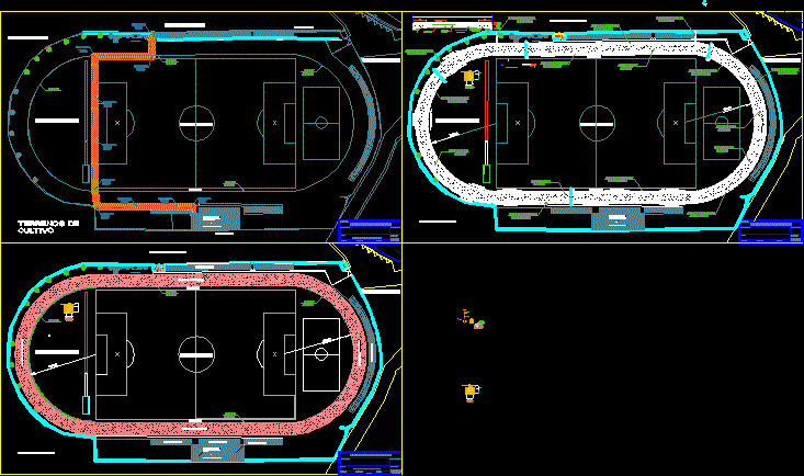 Athletics Track - Plants DWG Block for AutoCAD • Designs CAD