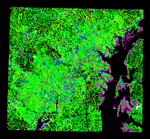 Baltimore City Map; Usa DXF Model for AutoCAD | DesignsCAD
