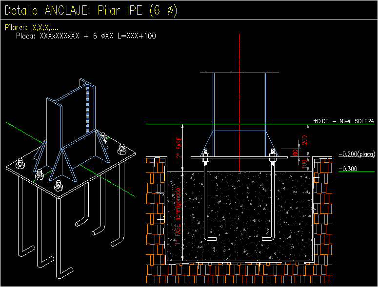 autocad drawing details of steel structure