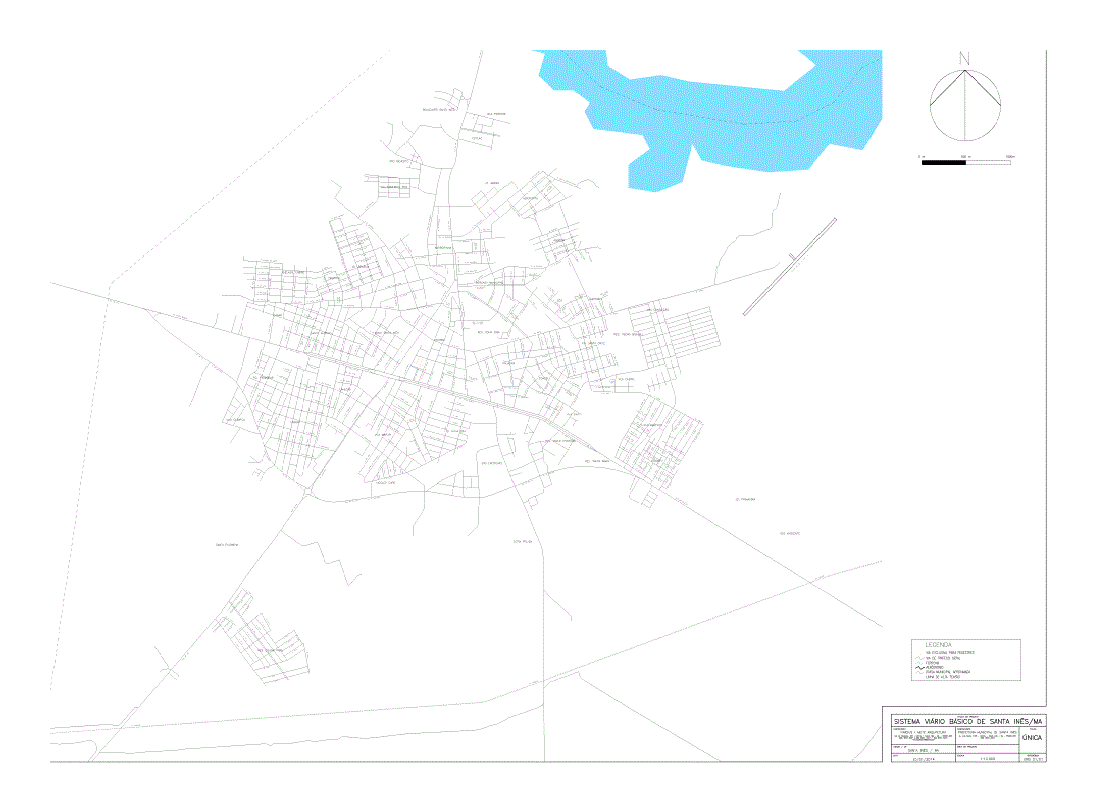 Basic Road Network Map Of Santa InÊS PDF (Document) | DesignsCAD