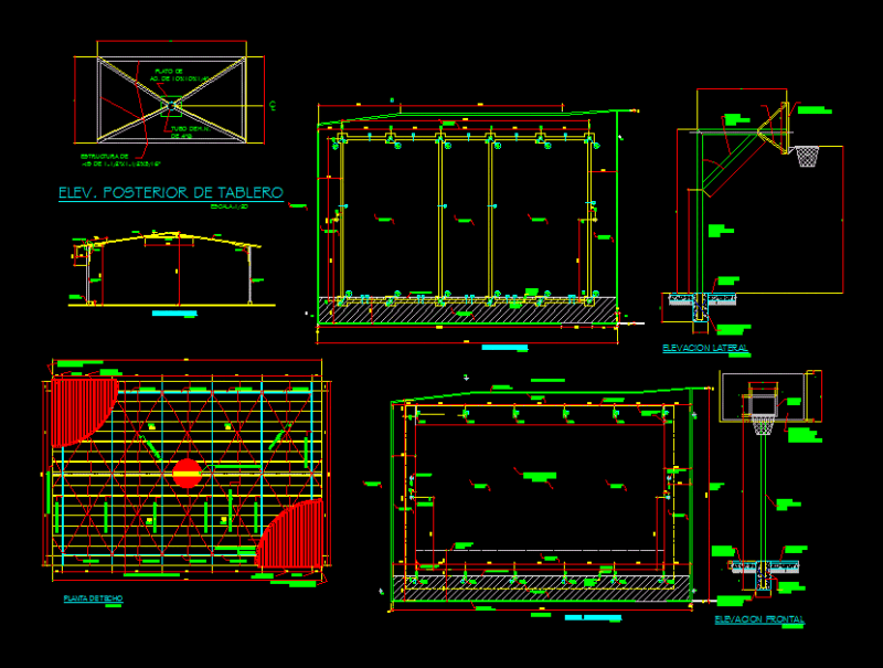 Basketball Court DWG Block for AutoCAD