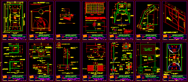 Basketball Court DWG Detail for AutoCAD