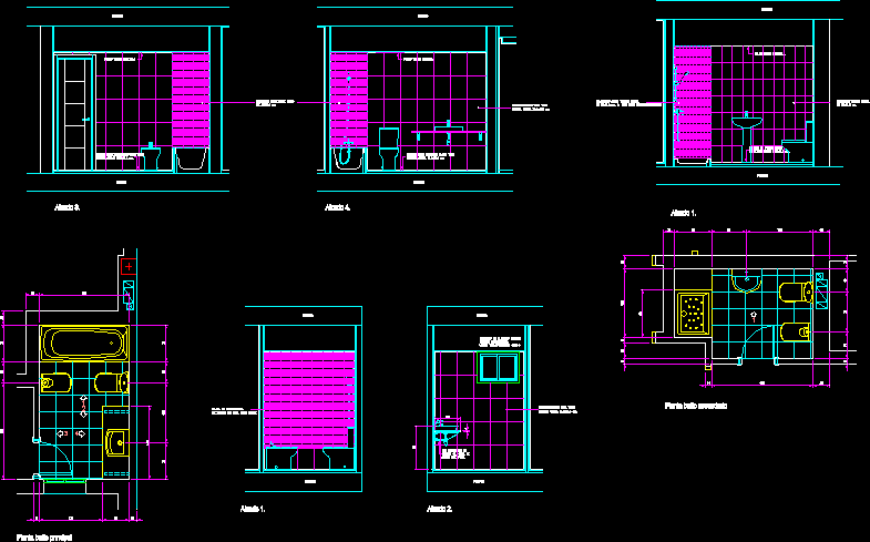 Bathroom Details DWG Section for AutoCAD â€¢ Designs CAD