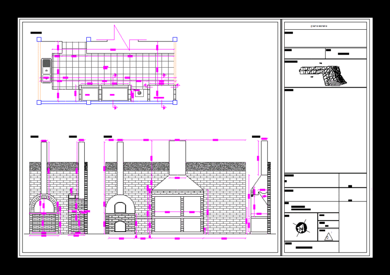 Bbq Grill DWG Block for AutoCAD