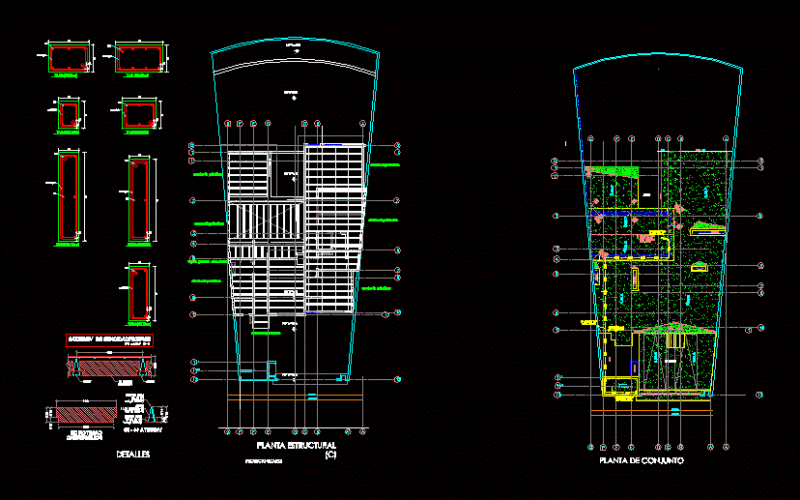 Beam And Vault DWG Block for AutoCAD