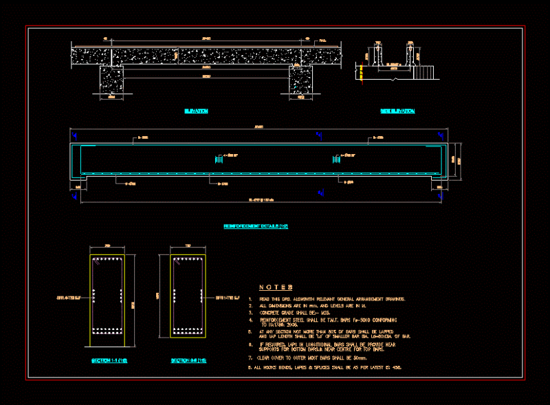 Beam Gantry DWG Detail for AutoCAD