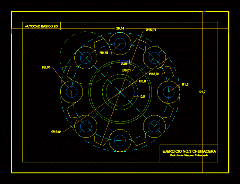 Bearing DWG Block for AutoCAD