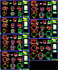 Beton Armed Tanks – 30 To 200 M3 DWG Detail for AutoCAD