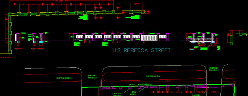 Block Fence DWG Block for AutoCAD