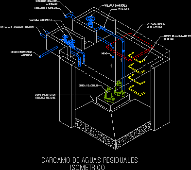 Block Isometric For Residual Waters DWG Detail for AutoCAD ... bilge pump diagram 