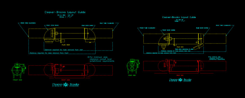 Blocks Boiler Cleaver 2D DWG Plan for AutoCAD