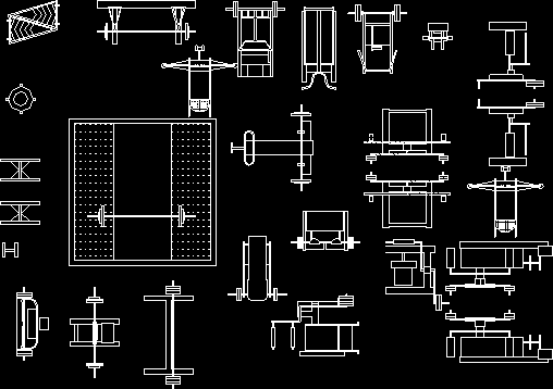 Blocks Of Gym Equipment DWG Block for AutoCAD • Designs CAD