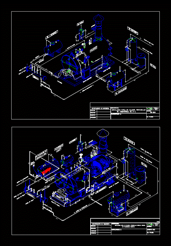 Boiler 30 Hp 2D DWG Block for AutoCAD