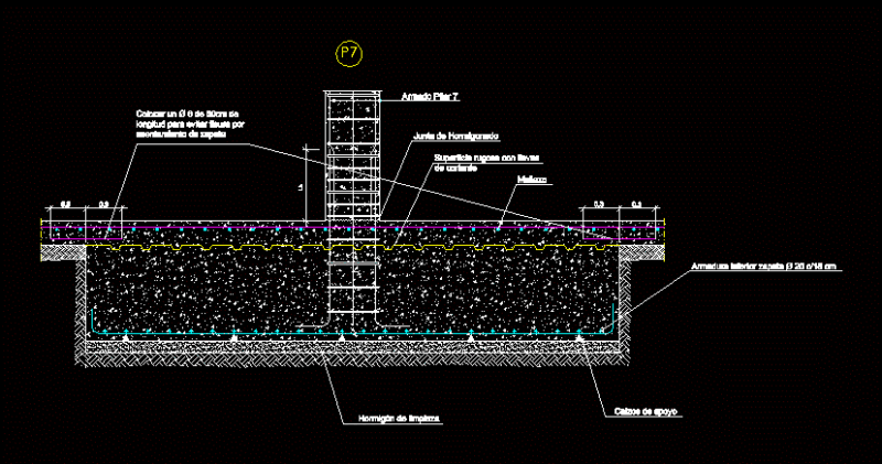 Boot Pillar In Zapata DWG Detail for AutoCAD
