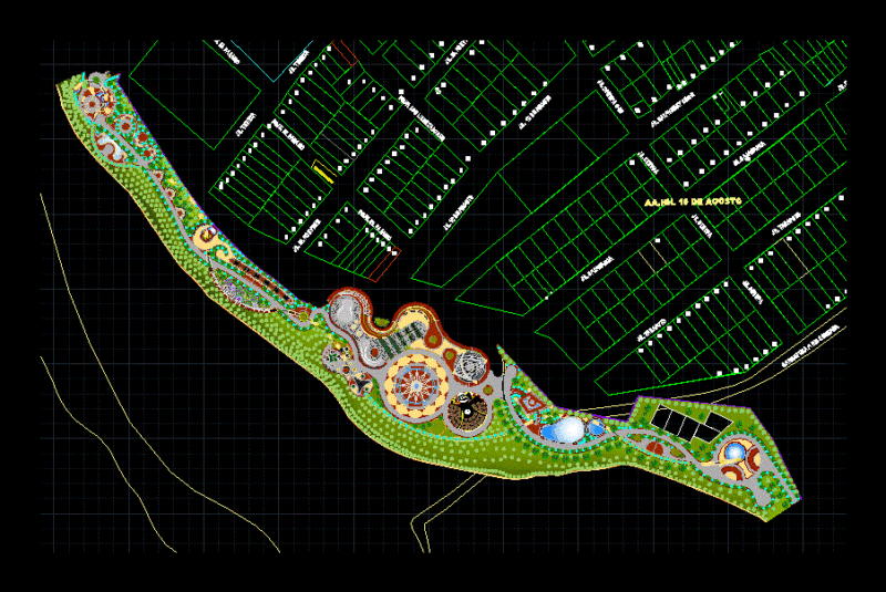 Boulevard Tarapoto DWG Block for AutoCAD