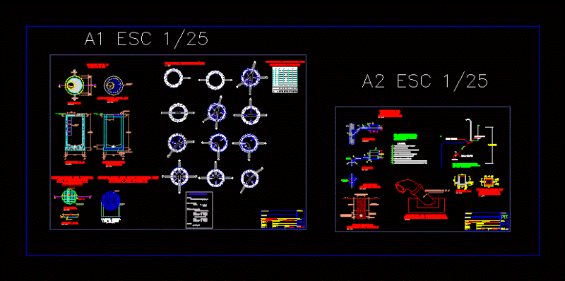 Boxes In Sewer System DWG Detail for AutoCAD