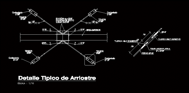 Bracing Detail DWG Detail for AutoCAD