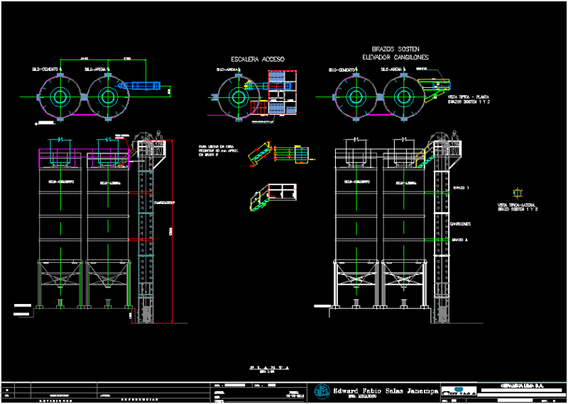 Bucket Elevator DWG Elevation for AutoCAD