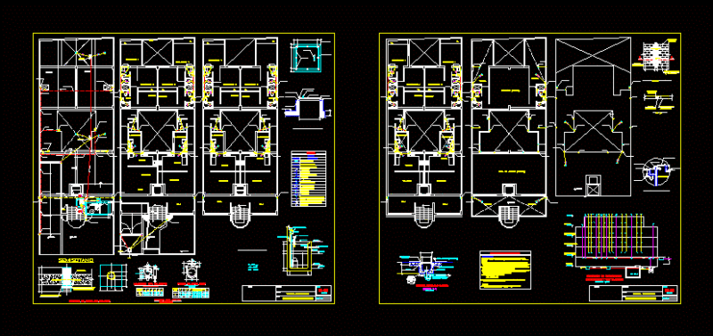 Building – Drains DWG Plan for AutoCAD