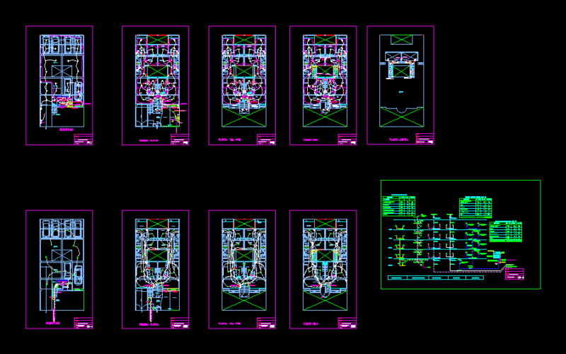Building – Electrical DWG Plan for AutoCAD