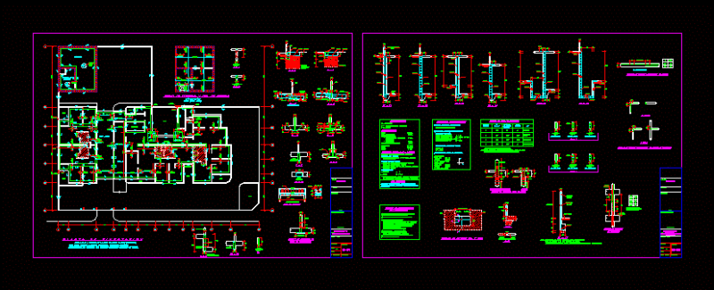Building (Foundation) DWG Detail for AutoCAD