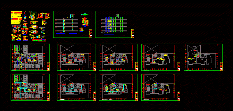 Building Instsanitarias DWG Block for AutoCAD