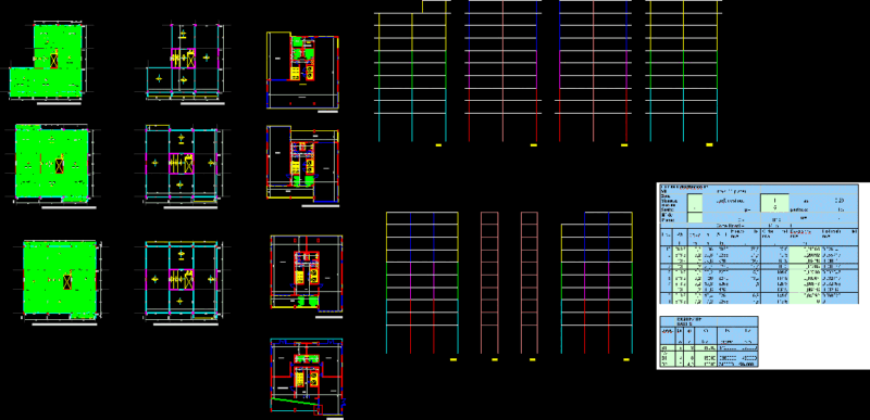Building Structure DWG Block for AutoCAD