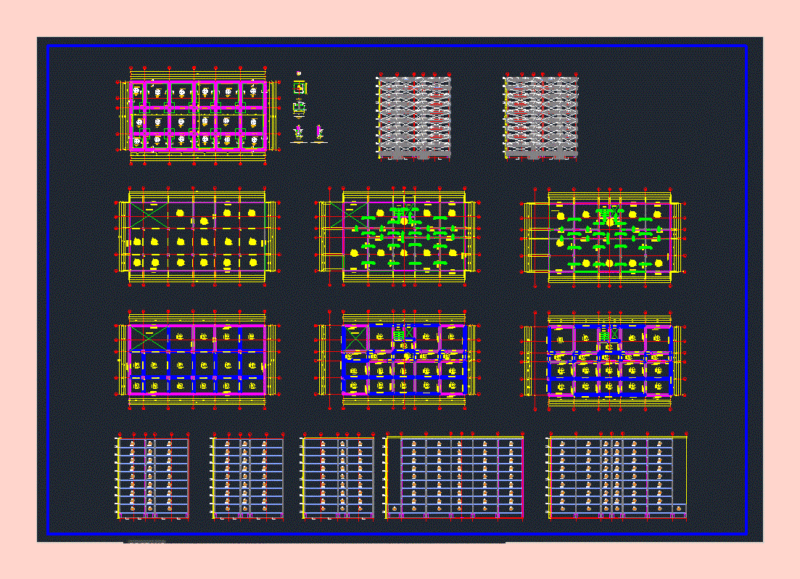 Building Structure DWG Block for AutoCAD