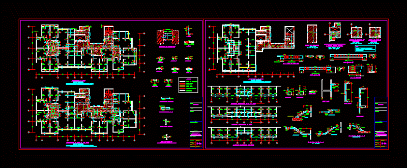 Building Structures (Encofrados) DWG Detail for AutoCAD