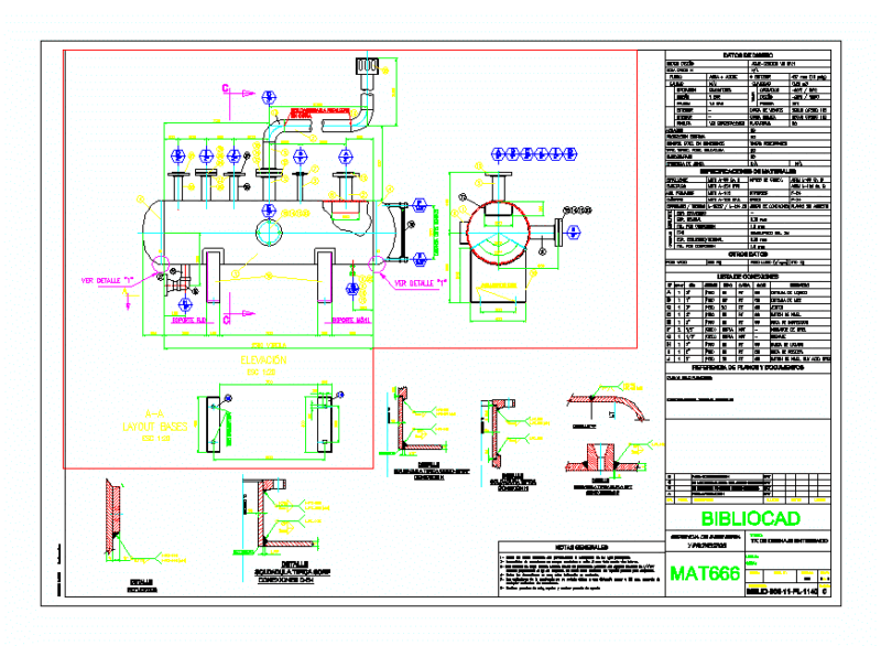 Buried Drain Tank DWG Detail for AutoCAD