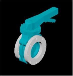 Butterfly Valve DWG Block for AutoCAD