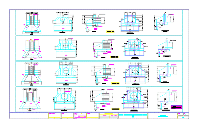 Cabezotes Delivery DWG Block for AutoCAD