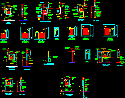 Fire Hose Cabinet And Fire Extinguisher Details Cad Files Dwg Files ...